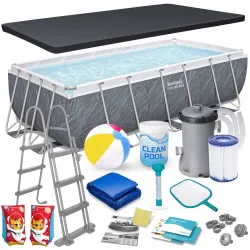 Bestway Garten-Stahlrahmenbecken 404 x 201 x 100 cm 18in1 56721