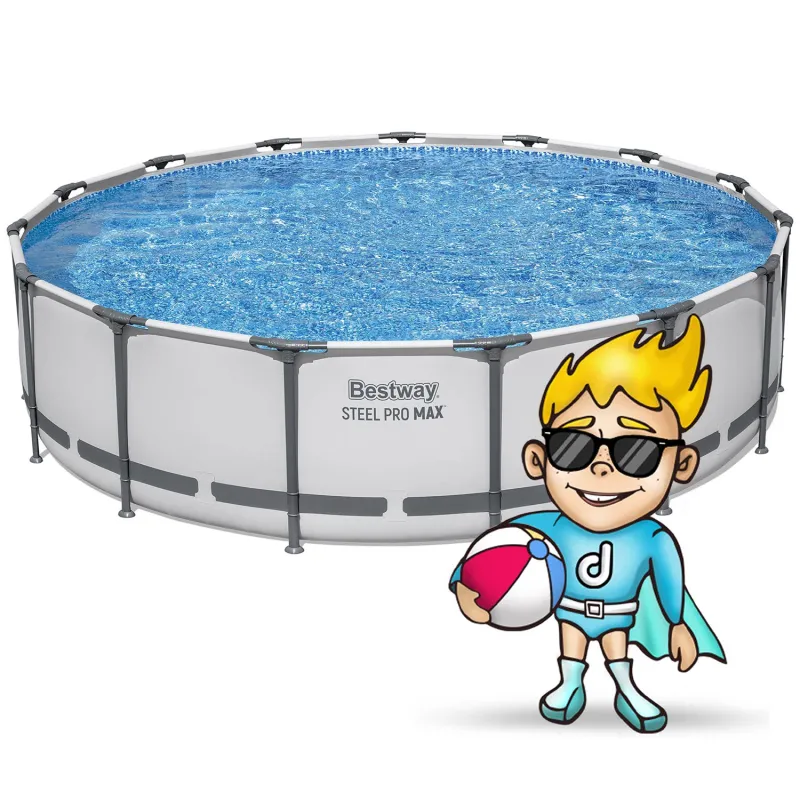 Stahlrahmenpool 457 x 107 cm, ideal für Familienaktivitäten im Freien