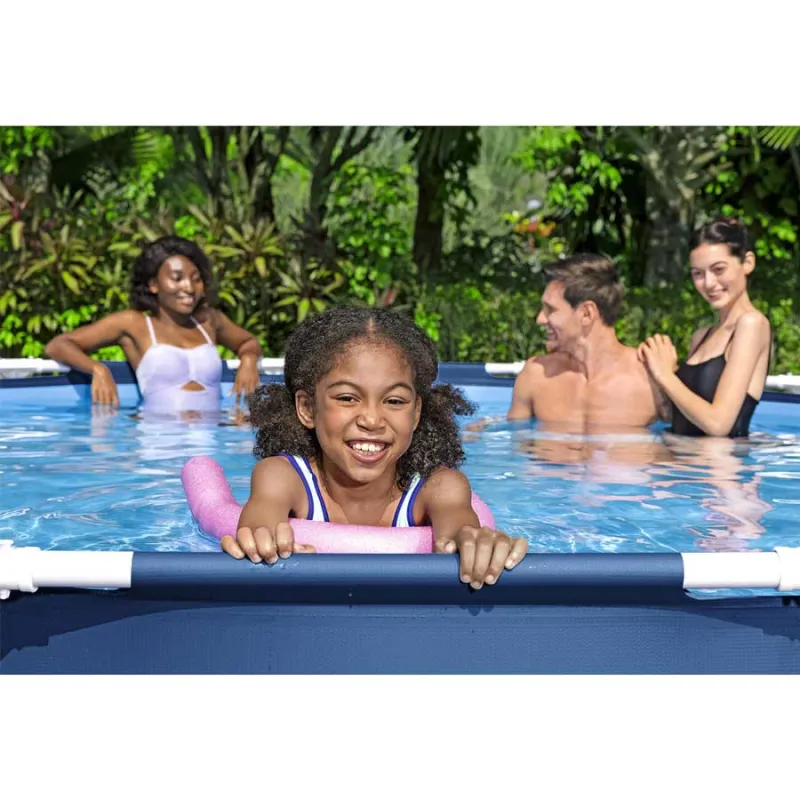 Ideal für den Garten, Stahlrahmen Pool 366 x 76 cm für den Sommer
