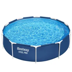 Robustes Material Garten-Stahlrahmen-Pool 305 x 76 cm 8-in-1, widerstandsfähig