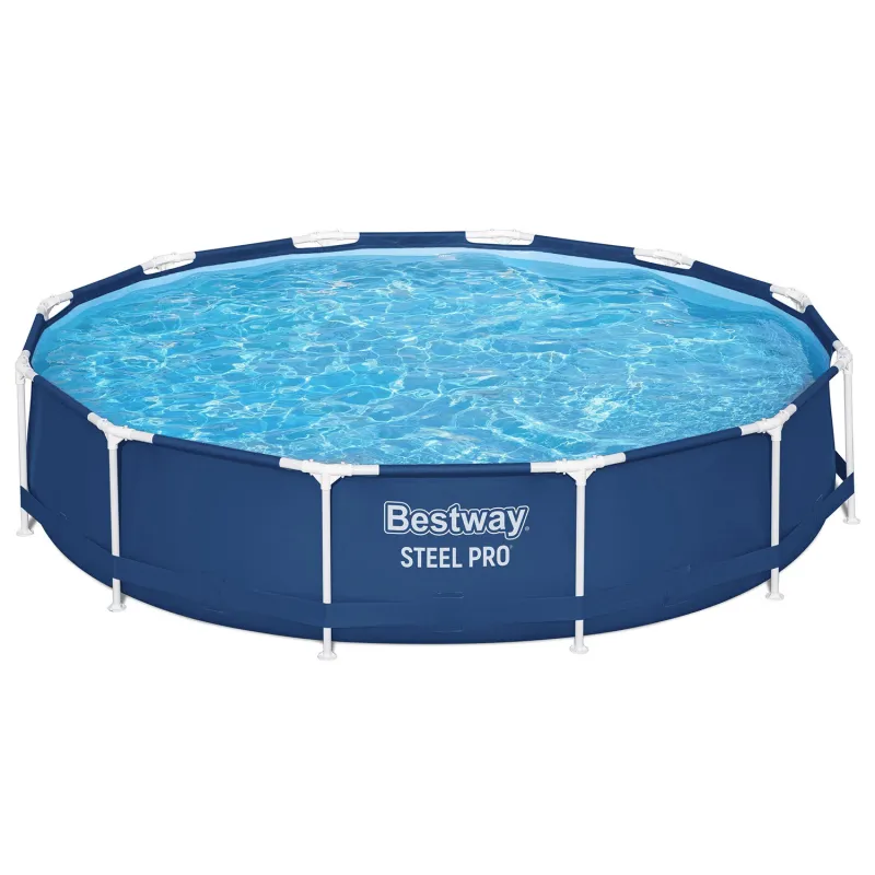 Einfach aufzubauender Stahlrahmenpool, ideal für den Garten