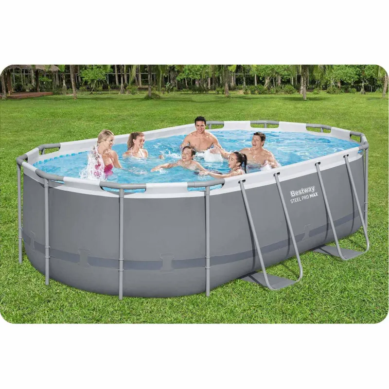 Stahlrahmen-Pool 427 x 250 x 100 cm 18in1 Bestway 56620, ideal für Kinder