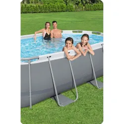 Stahlrahmen-Pool 427 x 250 x 100 cm 18in1 Bestway 56620, einfach zu montieren