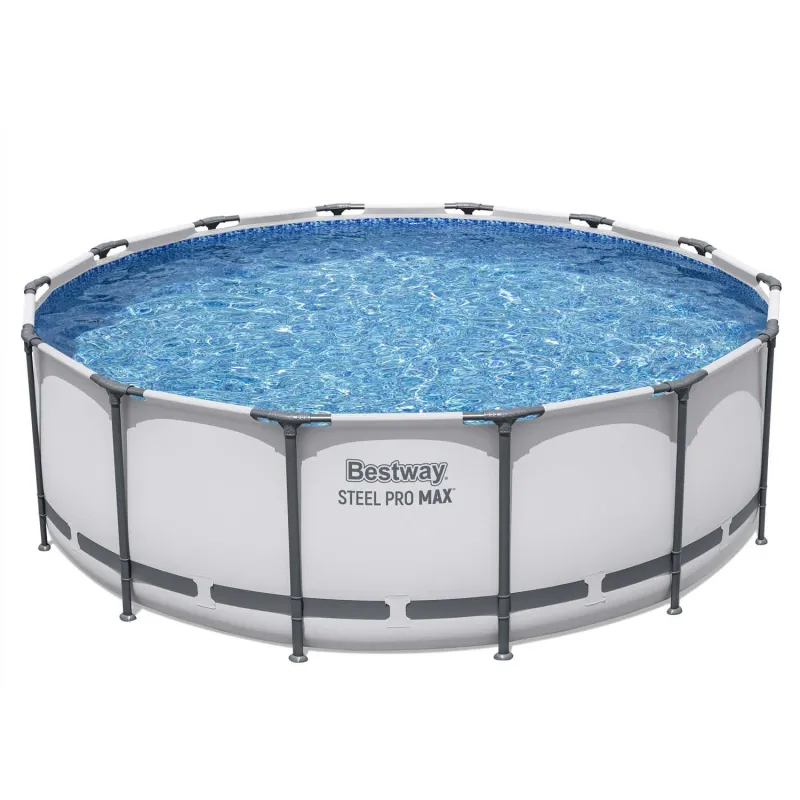 Ideal für Sommervergnügen: Garten-Stahlrahmen-Pool 427 x 122 cm