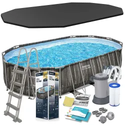 Garten-Stahlrahmen-Pool 610 x 366 x 122 cm 12in1 Bestway 5611R