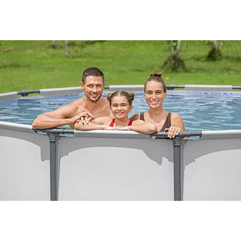 Stahlrahmen-Pool, ideal für den Garten, langlebig und stabil