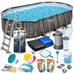 Garten Stahlrahmen Pool 610 x 366 x 122 cm 18in1 Bestway 5611R