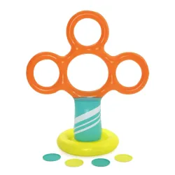 Bestway Frisbee-Ständer mit Reifen für Kinder, ideal für Spiele im Garten