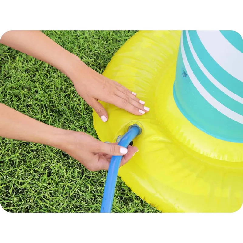 Bestway Frisbee-Ständer mit Reifen für Kinder, ideal für Wasserspiele
