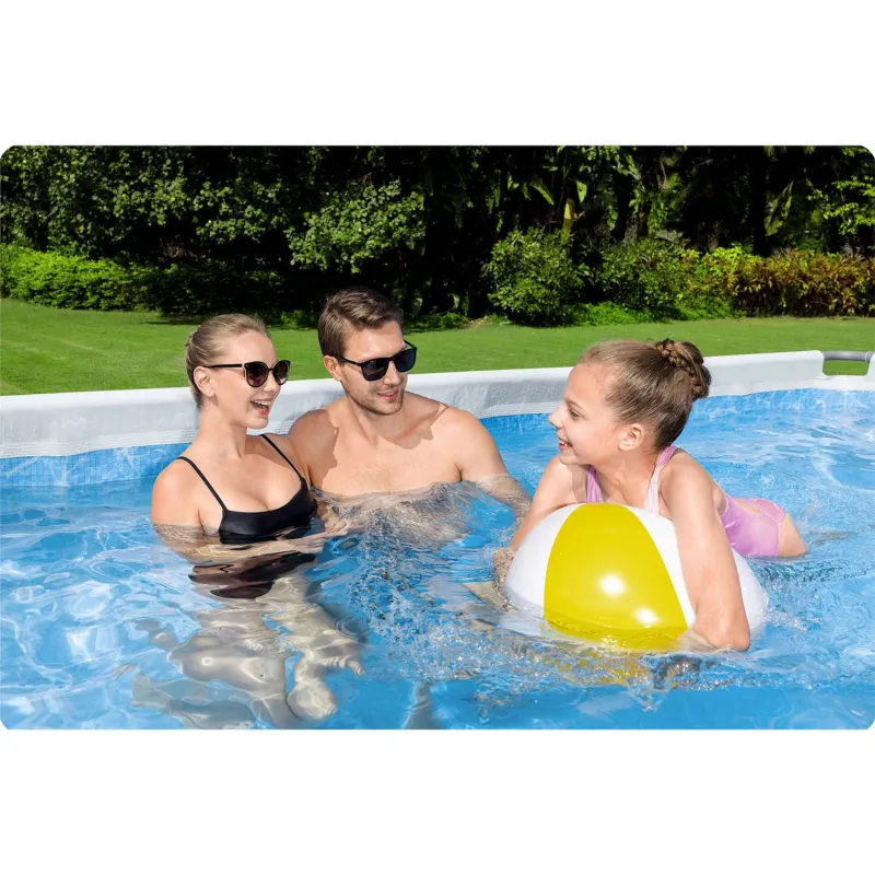 Einfacher Aufbau Stahlrahmenpool 640 x 274 x 132 cm, ideal für Familien