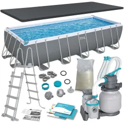 Garten-Stahlrahmen Pool 640 x 274 x 132 cm 12-in-1 Bestway 5612B
