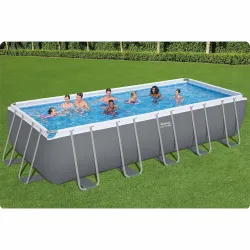Ideal für Kinder, Garten-Stahlrahmen Pool 640 x 274 x 132 cm