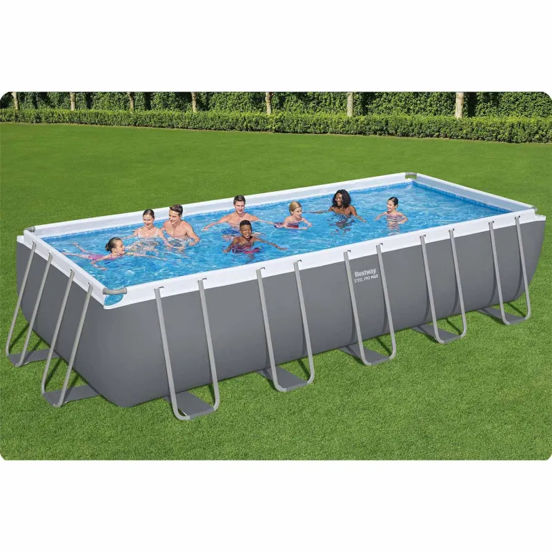 Ideal für Kinder, Garten-Stahlrahmen Pool 640 x 274 x 132 cm