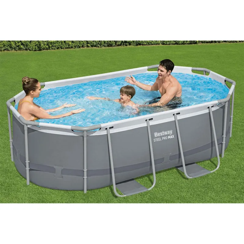 Bestway 5614A Stahlrahmenbecken aus robustem Material 305 x 200 x 84 cm