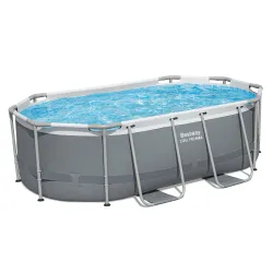 Bestway 5614A Stahlrahmenbecken für Familien mit Kindern 305 x 200 x 84 cm