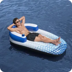 Bunte Schwimm-Luftmatratze Indigo Wave Bestway 43533, ideal für den Strand