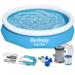 Bestway 57450 Aufblasbarer Garten-Pool 244 x 61cm 9in1