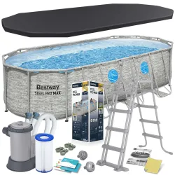 Garten-Stahlrahmenbecken 549 x 274 x 122 cm 12-in-1 Bestway 56716N