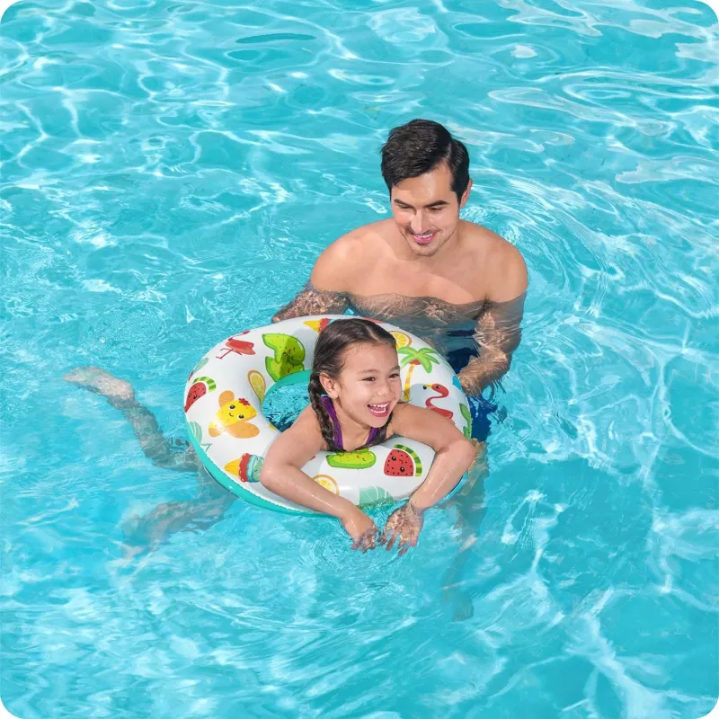 Schwimmring Kaktus 61 cm, ideal für Kinder im Pool