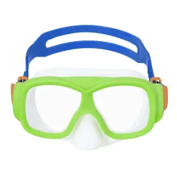 Hochwertige Schwimmmaske mit grün-blauem Design, ideal für Kinder