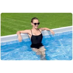 Stahlrahmenbecken 412 x 201 x 122 cm 11-in-1 aus PVC, einfach aufzubauen