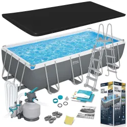 Bestway 56466N Garten-Stahlrahmenbecken 549 x 274 x 122 cm 12in1