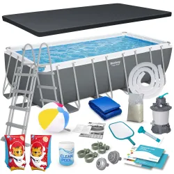 Bestway 56671N Stahlrahmenbecken 488x244x122 cm 18in1
