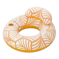 Bestway 43643 Schwimmring mit Rückenlehne, aus strapazierfähigem PVC-Material