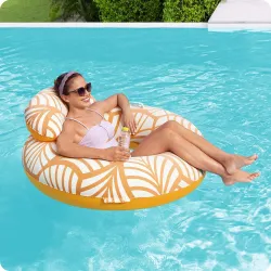 Bestway 43643 Schwimmring mit Rückenlehne, ideal für Kinder und Erwachsene