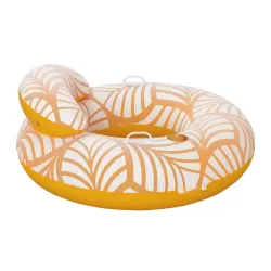 Bestway 43643 Schwimmring mit Rückenlehne, ideal für Sommertage am Pool