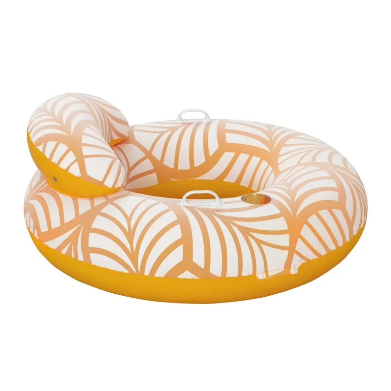Bestway 43643 Schwimmring mit Rückenlehne, ideal für Sommertage am Pool