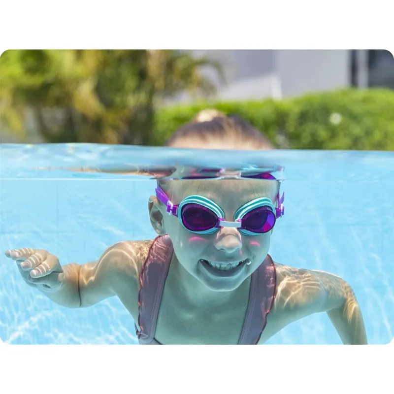 Türkise Kinder-Schwimmbrille, ideal für den Schwimmunterricht