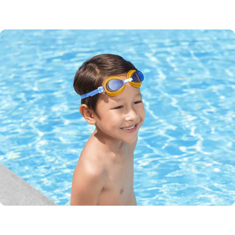 Blaue Schwimmbrille für Kinder, ideal für Spaß im Schwimmbad oder am Strand