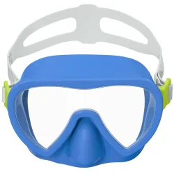 Blaue Schwimmmaske mit bequemem Sitz, ideal für Kinder und Anfänger