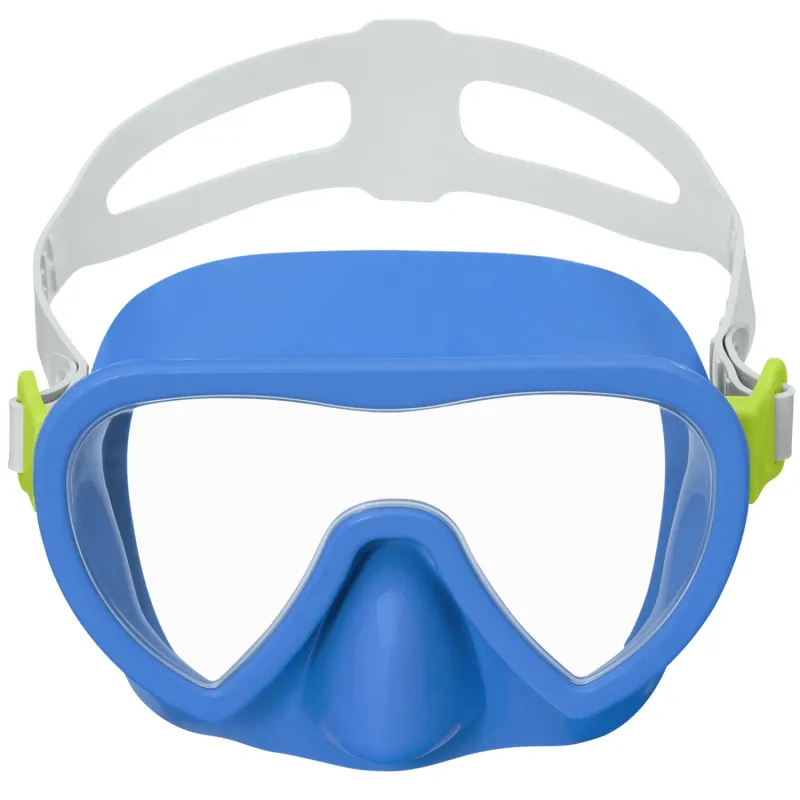 Blaue Schwimmmaske mit bequemem Sitz, ideal für Kinder und Anfänger