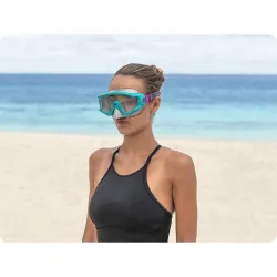 Modische türkise Schwimmmaske, bequeme Passform für Wasseraktivitäten