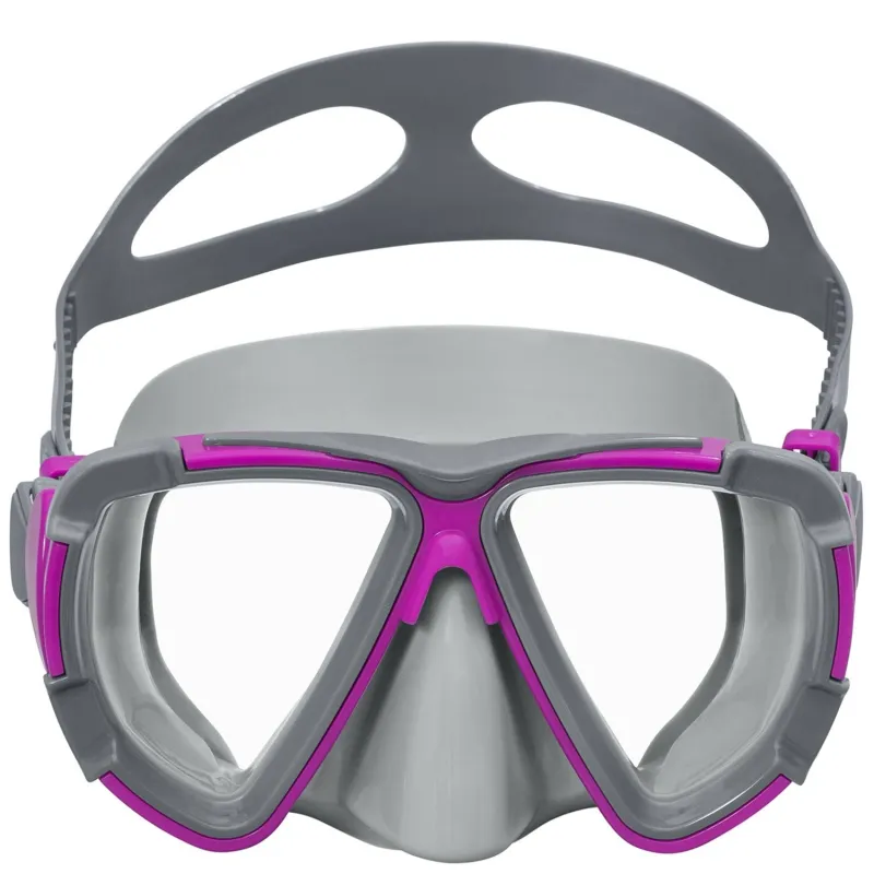 Violette Schwimmmaske aus hochwertigen Materialien für Komfort und Langlebigkeit