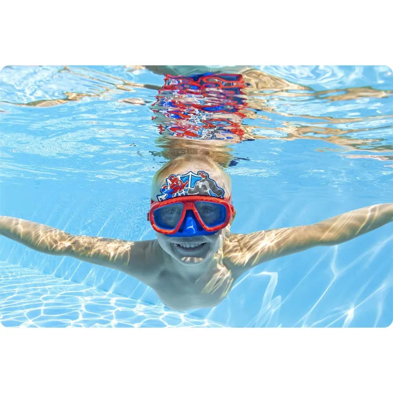 Aufblasbare Spider-Man Schwimmmaske, ideal für Wasserspaß im Pool