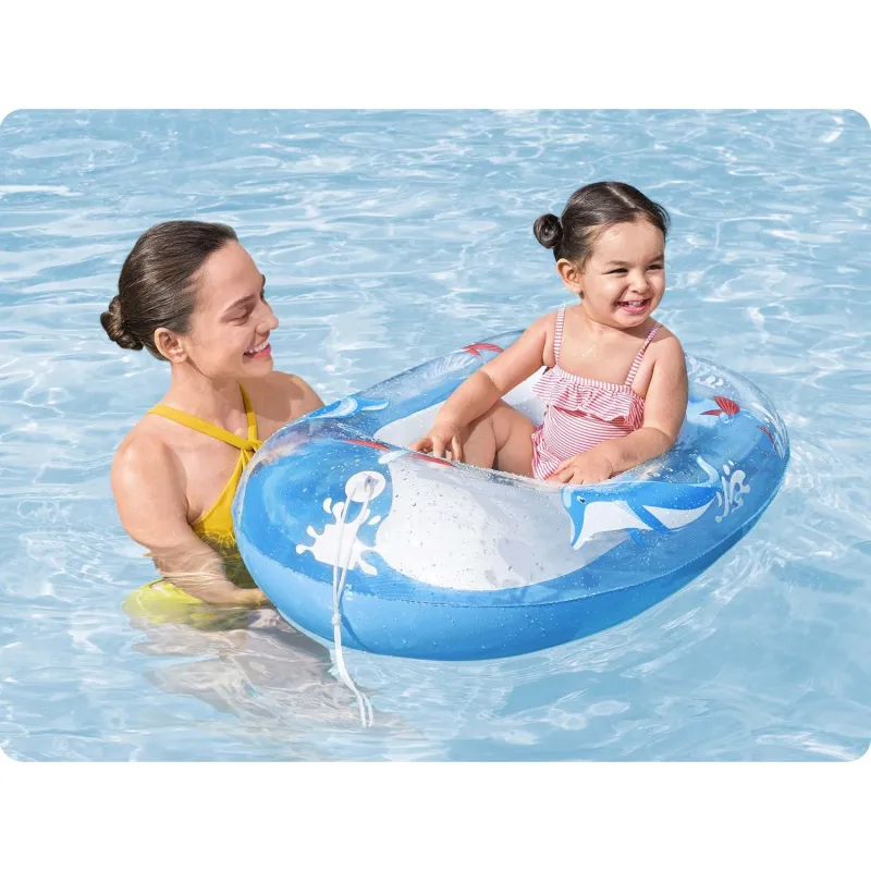 Delphin Strandmatratze 102 x 69 cm, ideal für Strand und Pool Bestway 34037