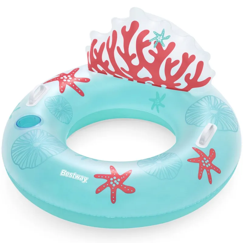Schwimmring mit Rückenlehne, ideal für Kinder und Erwachsene