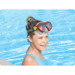 Modische rote Schwimmmaske, ideal für den Pool