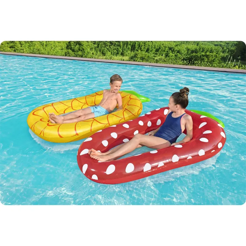Aufblasbare Ananasmatratze, ideal für Spaß im Garten oder am Strand