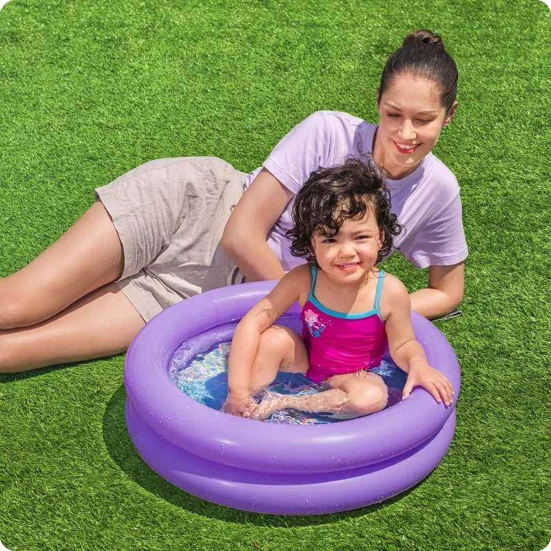 Türkisfarbener aufblasbarer Pool, ideal für Gartenpartys im Sommer
