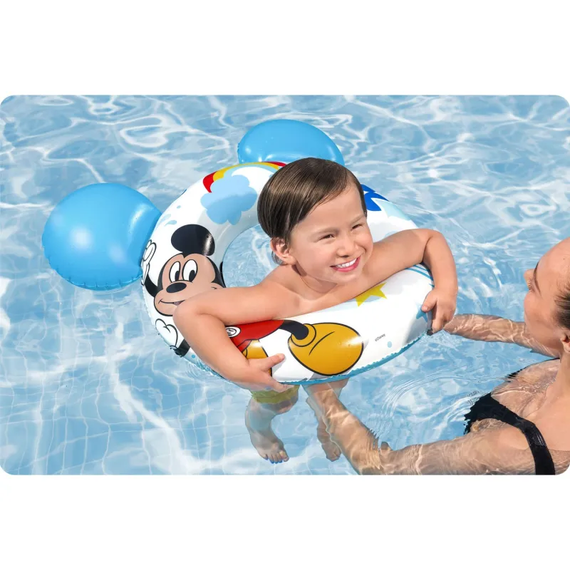 Buntes Mickey Schwimmring, 76 cm, sicher für Kinder im Wasser