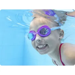 Bunte Schwimmbrille für Kinder, ideal für Sommervergnügen im Pool