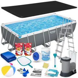 Gartenpool Stahlrahmen 549 x 274 x 122 cm 17-in-1 Bestway 56465