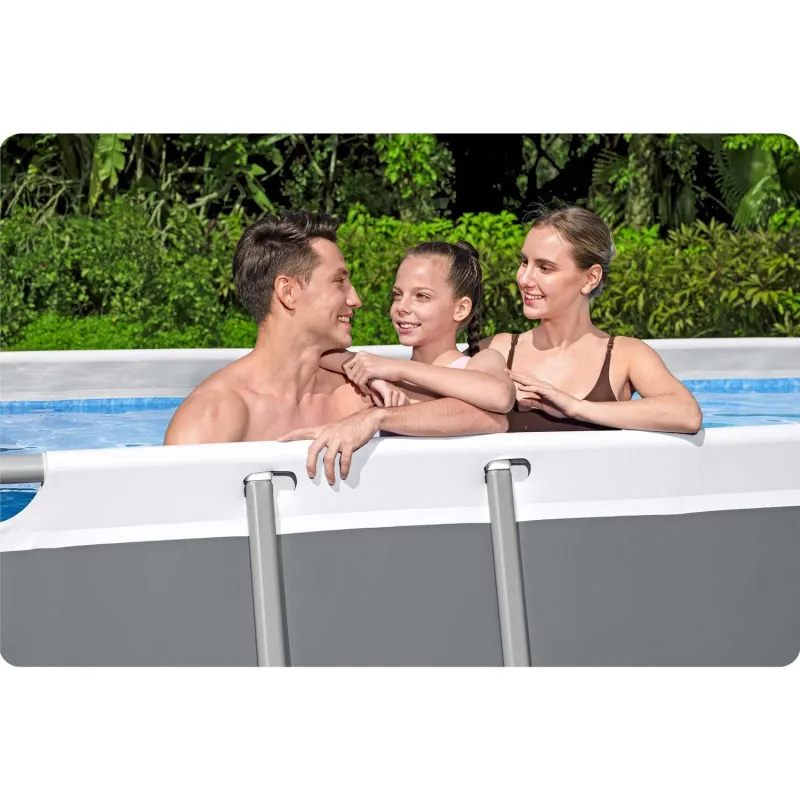 Hochwertiger Stahlrahmenpool 549 x 274 x 122 cm, robust und langlebig