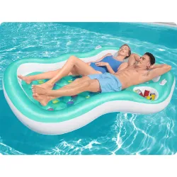 Bunte Schwimm-Luftmatratze Bestway 43045 ideal für Sommeraktivitäten im Wasser