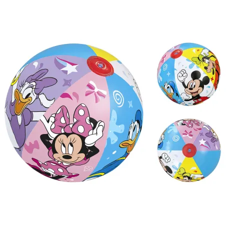 Micky und Freunde Wasserball 51 cm, bunte Strandball für Kinder
