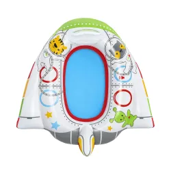 Buntes aufblasbares Raumschiff für den Strand, ideal für Kinder im Sommer